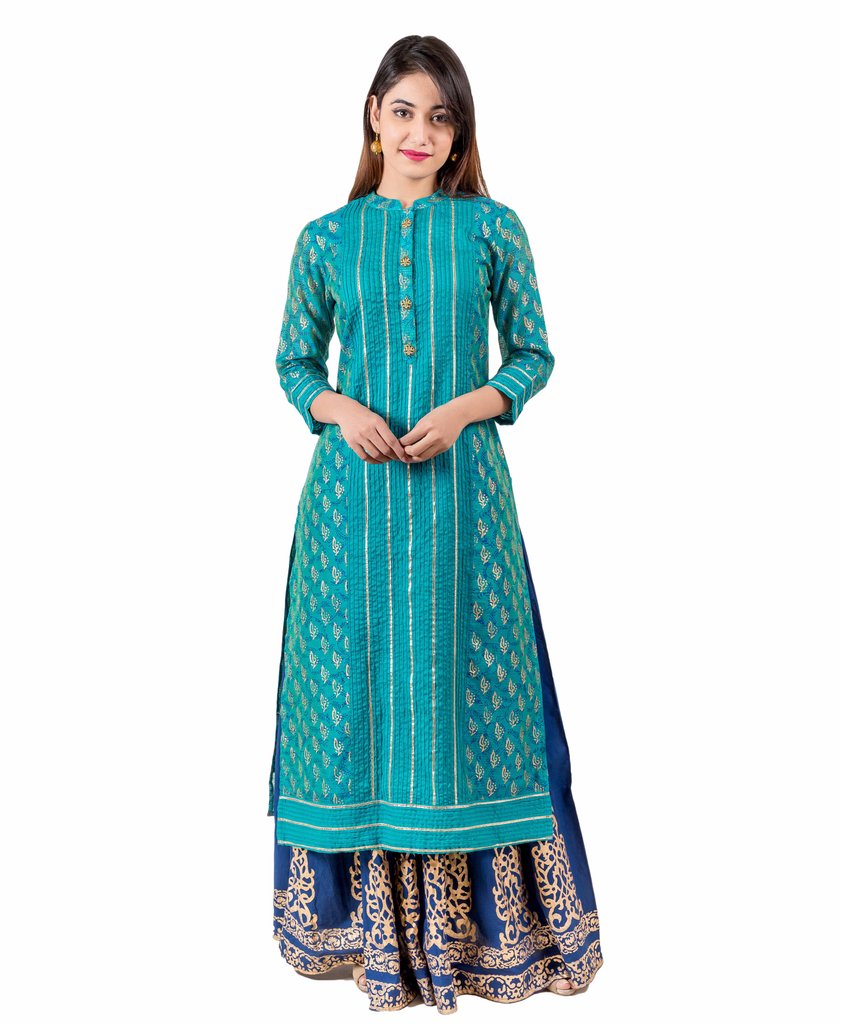 Ethnic skirt on sale with long kurta