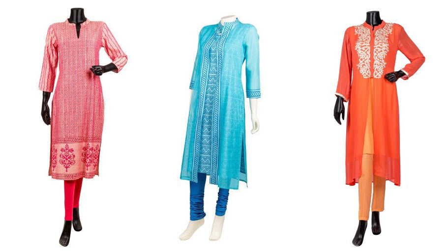Hand block printed kurtis