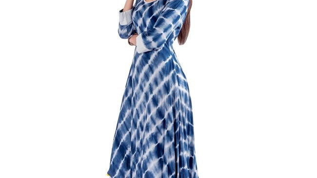 Designer Indigo Blue Dress