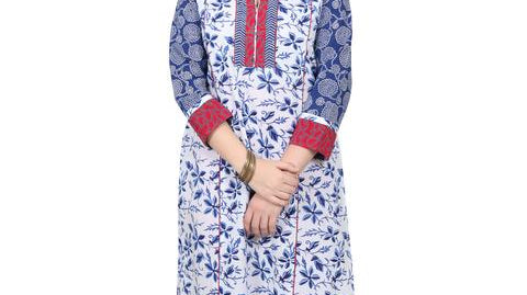 block print kurta