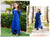Azure Blue Embroidered and Layered Kurta for Mommy and Baby Girl