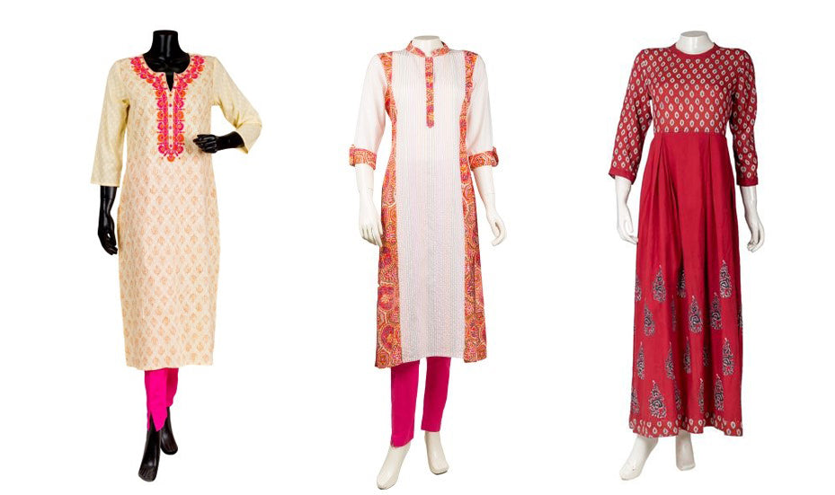 block printed kurtis