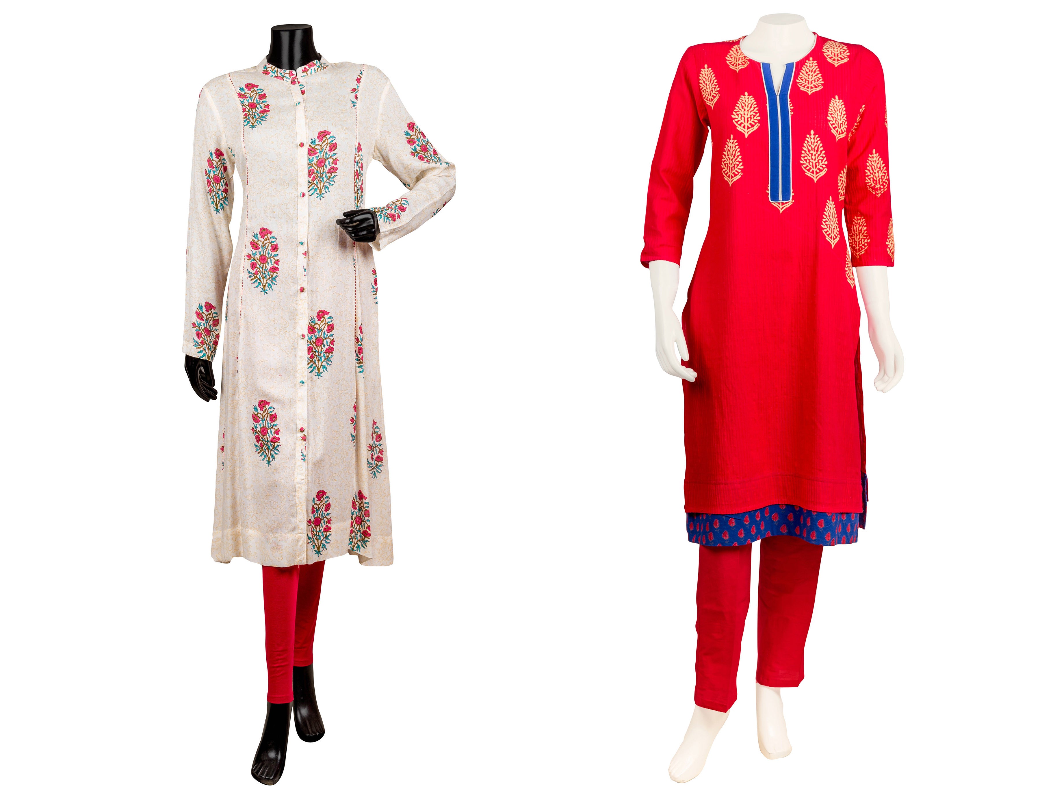 block print kurtis