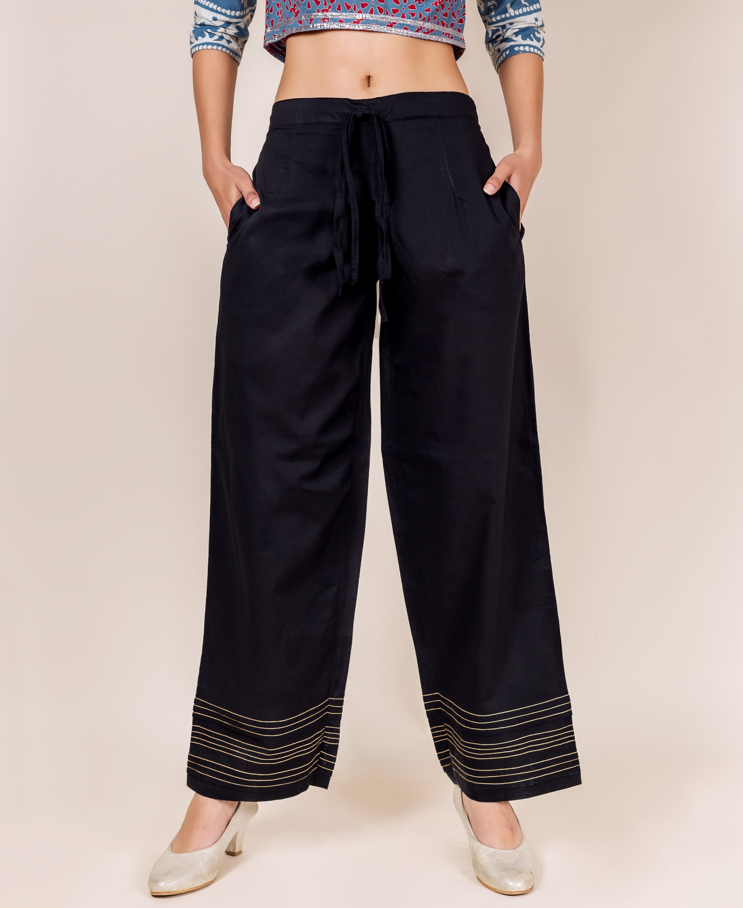 Shop Pleated Palazzo Pants for Women from latest collection at Forever 21   602502