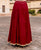 Maroon Skirt with Gotta Trims