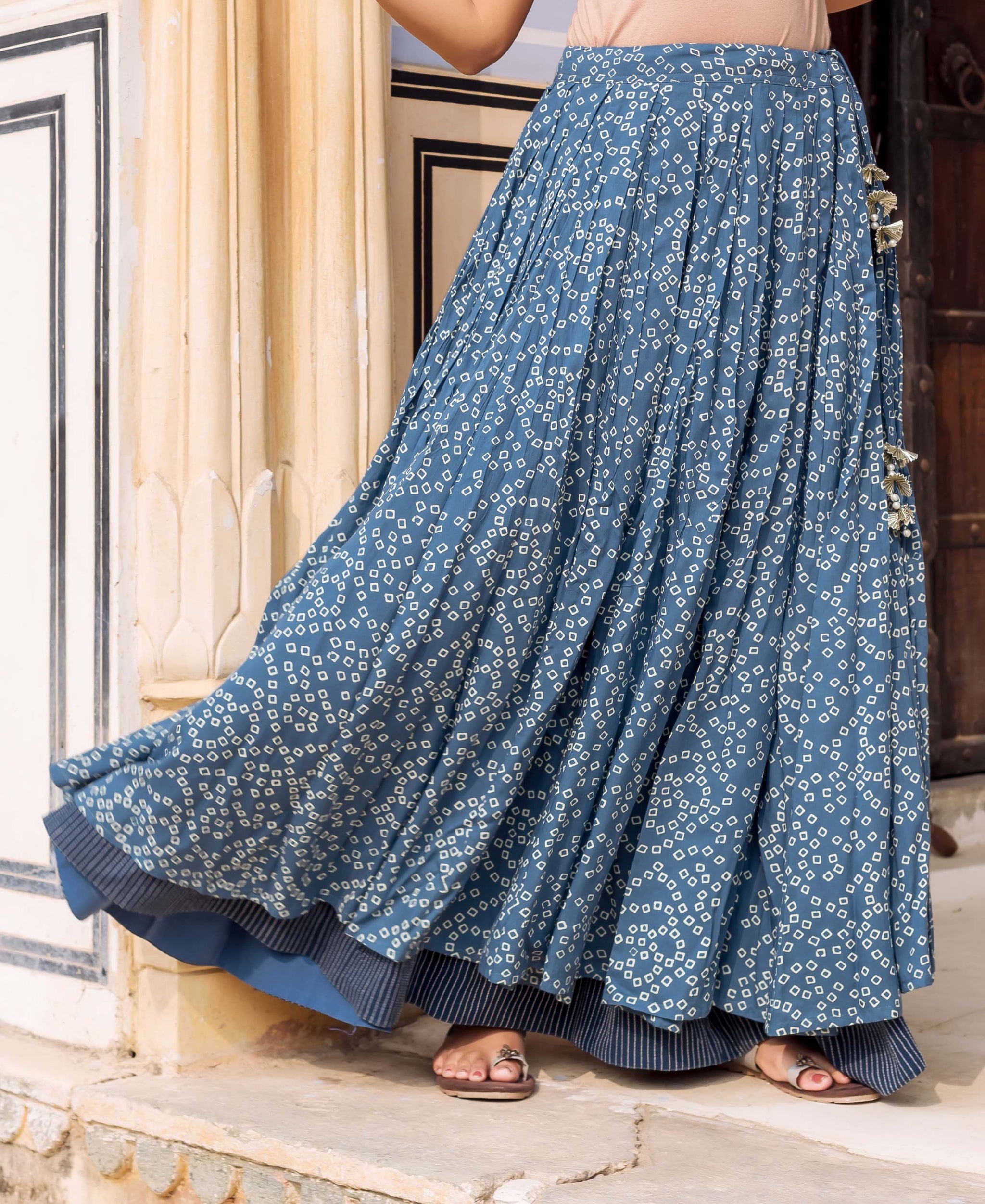 Layered skirt print 2025