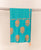 Turquoise and Peach Block Printed Chanderi Dupatta