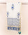 Blue and White Block Printed Chanderi Dupatta