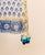 Blue and White Block Printed Chanderi Dupatta
