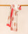 White Hand Block Printed Dupatta with Solid Trim