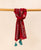 Maroon Chanderi Hand Block Printed Dupatta