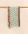 Mint and Red Hand Block Printed  Dupatta