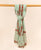 Mint and Red Hand Block Printed  Dupatta