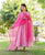 Fuchsia Chanderi Dupatta with Mukaish