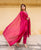 Pink Chanderi Dupatta with Bead Work