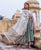 White and Rust Hand Block Printed Dupatta