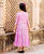 Pink Gota Frill Long Dress for Baby Girl