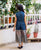 Perfect Fit Indigo Blue Hand Block Printed Cotton Jumpsuit