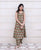 Olive and Red Kurta Set with Detachable Jacket for Baby Girl