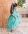 Chanderi Aqua Blue Flared Dress