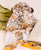 Yellow and White Block Printed Chanderi Dupatta