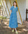Emma Blue Printed Dress