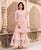 Nirvi Peach Polka Printed and Embroidered Kurta