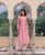 Satya Peach Hand Block Printed Kurta