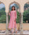 Satya Peach Hand Block Printed Kurta