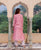 Satya Peach Hand Block Printed Kurta