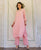 Aria Pink Embroidery Straight Kurta