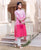 Ombre Pink and White Kurta