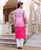 Ombre Pink and White Kurta