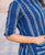 Button Down Indigo Block Printed Dress