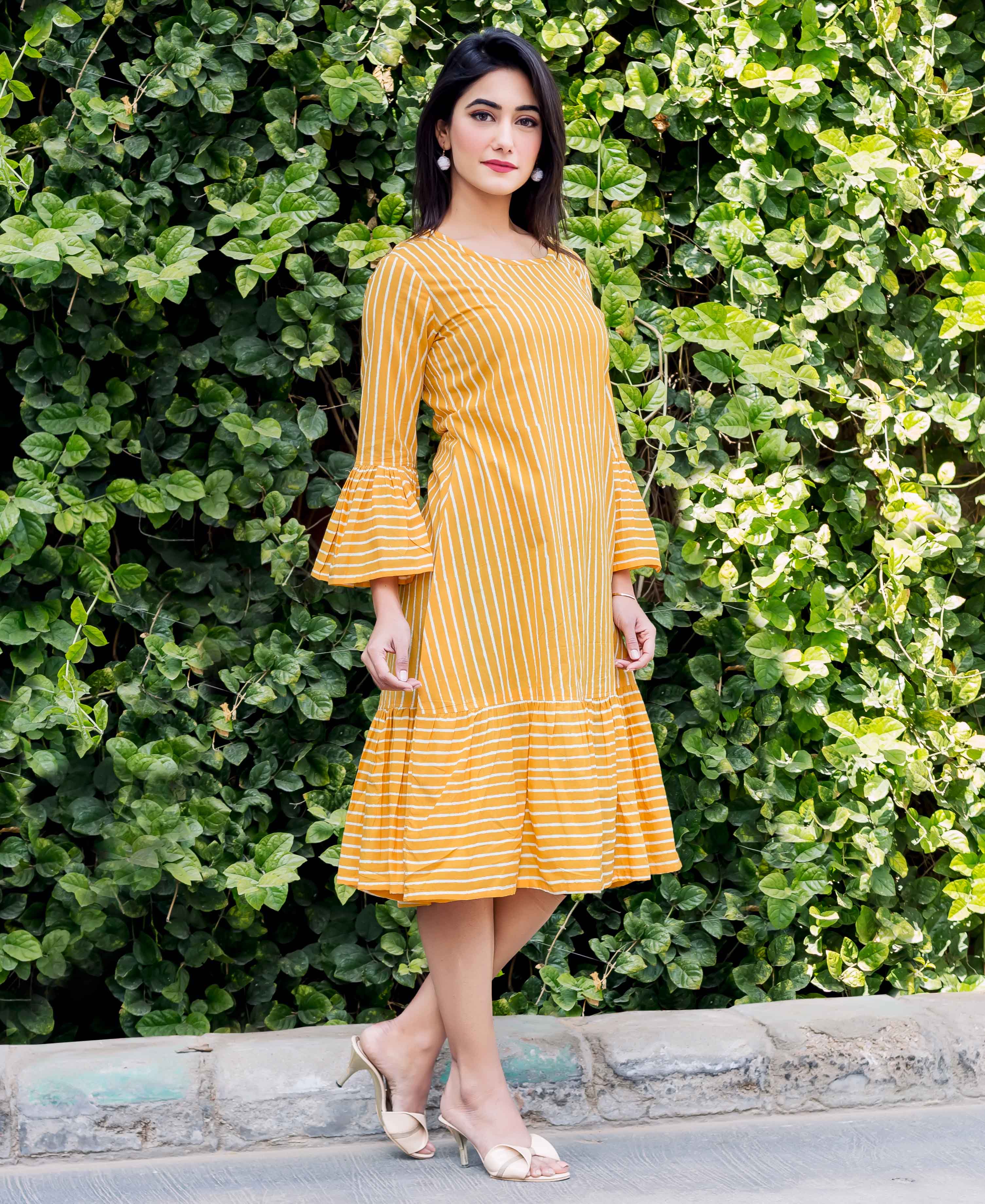 Buy Yellow Dresses for Women by MASAKALICO Online  Ajiocom
