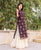 Wine and Creme Gold Printed Sharara Kurta