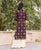 Wine and Creme Gold Printed Sharara Kurta