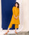 Mustard Linen Kurta