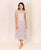 Grey and Pink Hand Block Printed Dress with Inner
