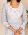 White Zig Zag Printed Anarkali Dress