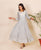 White Zig Zag Printed Anarkali Dress