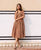 Olive Hand Block Printed Sundress