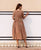 Olive Hand Block Printed Sundress