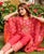 Zig Zag Printed and Embroidered Kaftan
