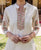 Ivory Block Printed and Embroidered Kurta