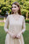Netra Beige Embroidered Kota Doriya Kurta