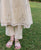 Netra Beige Embroidered Kota Doriya Kurta