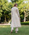 Netra Beige Embroidered Kota Doriya Kurta