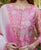 Pink Hand Block Printed and Embroidered Kurta