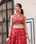 Noor Hand Block Printed and Embroidered Lehenga Set